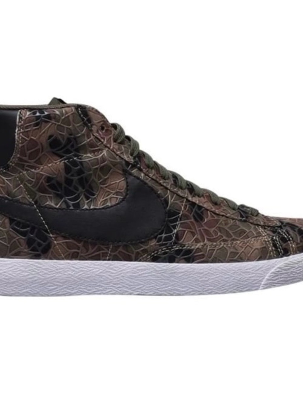 NIKE Blazer Mid Prm Vintage QS 'Safari Pack' High-Top Sneakers - Black